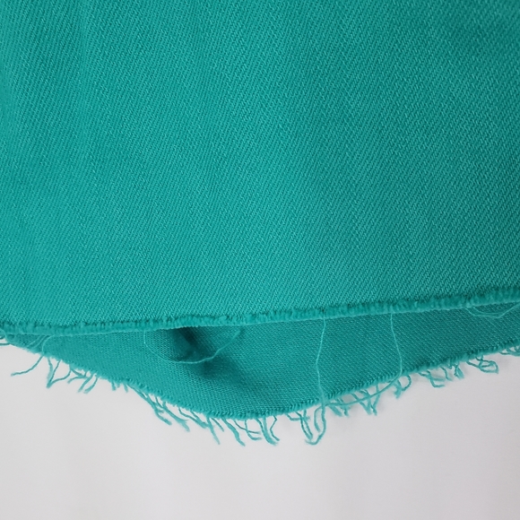 Lucky Brand stamped cut off jean shorts teal? 4 - Picture 3 of 9